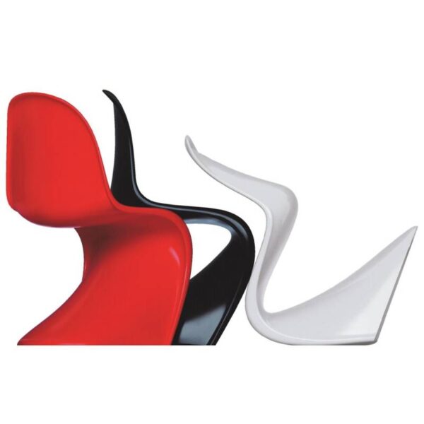 Panton chair, red 86x49 - Image 4